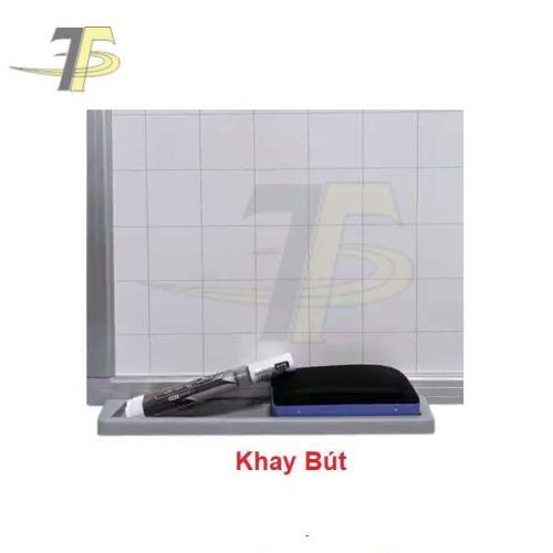 Bảng từ trắng treo tường - Khay để bút