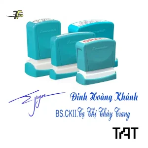 Dấu thẩm thấu Xstamper QuiX đóng trên nhiều chất liệu