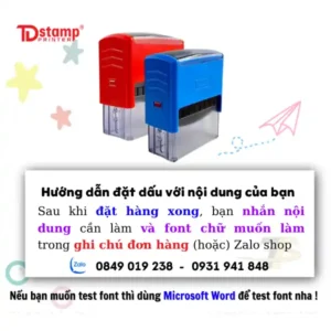 Khắc dấu Cửa Hàng, Doanh Nghiệp theo yêu cầu TDStamp