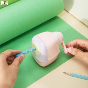 Gọt chì quay tay cao cấp Deli - Hồng/Xanh dương - 1 chiếc - 71157 - Ảnh 4