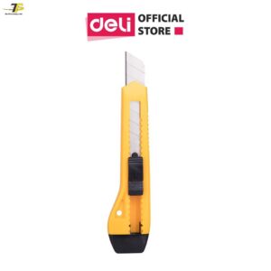 Dao rọc giấy lưỡi 9mm Deli E2061 - vàng