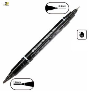 2 cây Bút lông dầu ngòi nhỏ 0.5/1.0mm- Bút đánh dấu Deli 6824