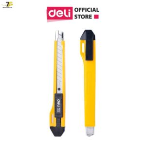 Dao rọc giấy trung Deli , Màu vàng - 1 cái E2031