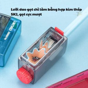 Gọt chì đa năng Deli 68660 - Có thể điều chỉnh kiểu gọt đầu bút chì - Ảnh 4