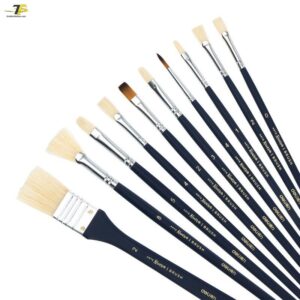 Bộ cọ vẽ chuyên nghiệp Deli - cán màu xanh -10 dụng cụ - 73884