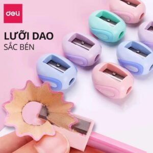 2 cái Gọt chì - Chuốt Chì gỗ 1 Lỗ Deli 550 (H550 - Màu Ngẫu Nhiên)