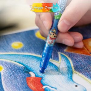 Bút Màu Sáp Vặn Dài 12 Màu Họa Tiết Anime One Piece Deli EC217-12 (C217)