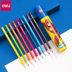 Bút chì màu dạng dầu Deli HE2000 (E2000) - Màu sắc tươi sáng, dễ vẽ  - Hình siêu nhân - Ảnh 7