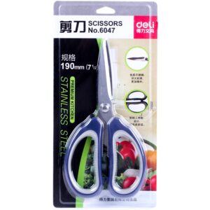 Kéo 175mm tay cầm to chắc -  bản siêu bền Deli 6047