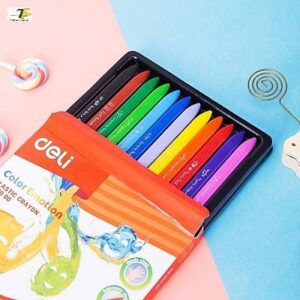 Bút sáp màu 12/18/24 màu - Deli EC20000/EC20010/EC20020