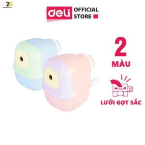 Gọt chì quay tay cao cấp Deli - Hồng/Xanh dương - 1 chiếc - 71157