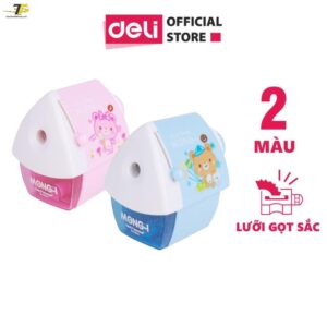 Gọt chì quay tay Deli - Hồng, Xanh - 1 cái E0644