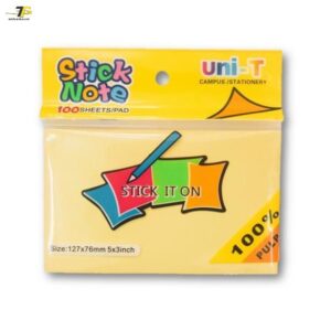 Combo 03 xấp GIấy ghi chú - Giấy note vàng Uni-T 3x2 3x3 3x4 3x5