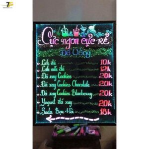 [Hỏa tốc]  Bảng đen - bảng LED dạ quang - Bảng kính điện tử - Bảng Menu - tăng 8 bút - Ảnh 5