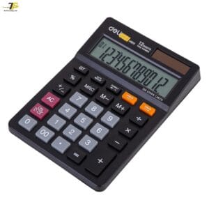 Máy tính cầm tay để bàn Deli - Màn hình LCD, pin mặt trời - Đen - 1 chiếc - EM01320 Máy tính cầm tay để bàn Deli - Màn hình LCD, pin mặt trời - Đen - 1 chiếc - EM01320 - Ảnh 5