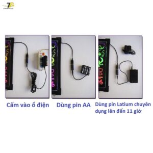 [Hỏa tốc]  Bảng đen - bảng LED dạ quang - Bảng kính điện tử - Bảng Menu - tăng 8 bút - Ảnh 7