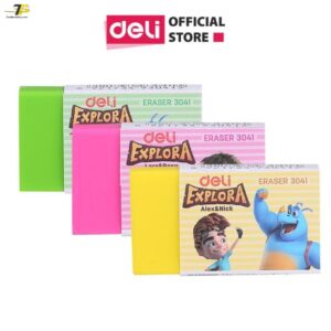 Tẩy 2B Deli, 40×22×12mm, Trắng - 45 Viên/hộp E3041