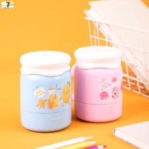 GỌt chì quay tay Deli ER10704 - chì 8mm - Hình cốc sinh tố - Xanh dương/Hồng - Ảnh 7
