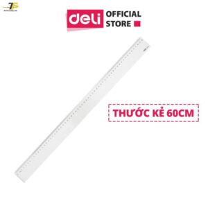 Thước kẻ 60cm Deli E6260, trong suốt