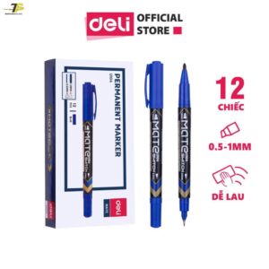 3 cây Bút lông dầu 2 đầu Mate Deli EU10420 / EU10430 / EU10440