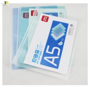 Combo 3 Túi đựng hồ sơ kéo khóa A5 deli 5589