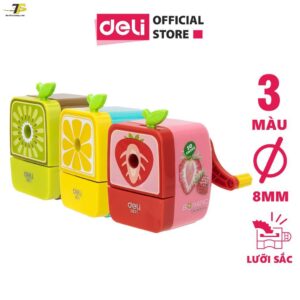 Gọt chì quay tay hình hoa quả - Kiwi/Chanh/Dâu - Deli 671