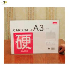 Bìa nhựa cứng card case deli 5808