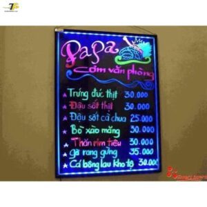 [Hỏa tốc]  Bảng đen - bảng LED dạ quang - Bảng kính điện tử - Bảng Menu - tăng 8 bút - Ảnh 4