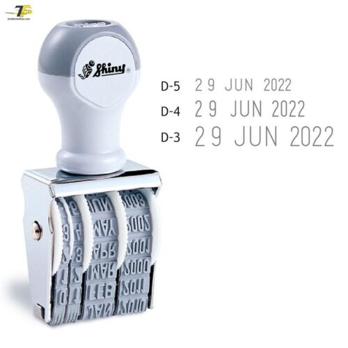 Dấu ngày tháng năm Tiếng Anh xoay chỉnh Shiny D3 / D4 / D5
