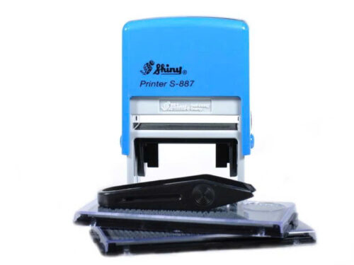 Bộ Dấu Ghép Chữ & Số Tự Động Shiny S-887 D-I-Y Set – Tự Tạo Nội Dung Chuyên Nghiệp