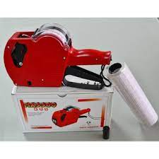 Combo máy bấm giá CN + 3 cây giấy bấm giá trắng + 1 ống mực cho máy bấm giá