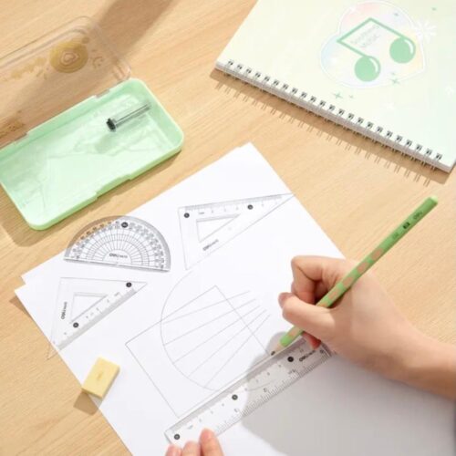 Bộ Compa, eke Deli H610 chì bấm 7 món – Biên bản Sơn Tùng