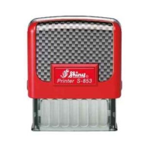 Khắc dấu 2 dòng đến 3 dòng – Dấu cửa hàng Shiny S-853 47 x 18mm