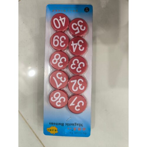 Nam châm in số 1-100, cộng trừ nhân chia vỉ 10 viên hít mạnh