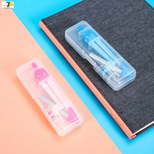 Compa học sinh Deli, Hồng/Xanh – 1 hộp – E8621