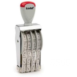 Dấu đóng số xoay tay Trodat 1554 (4 số ) hoặc 1556 ( 6 số ) kèm khay mực Shiny SP1