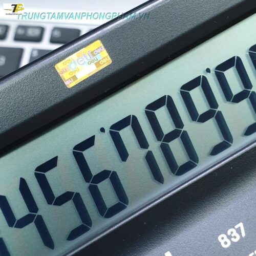 Máy tính tiền 12 số Deli 837 [chính hãng]