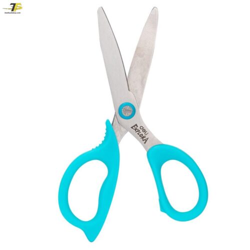 Kéo học sinh Deli – Explora Hồng/Xanh dương – 1 chiếc – E77755