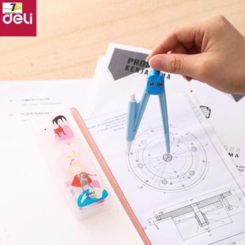 Compa Deli, Hồng/Xanh – 1 hộp – E8622 [Deli]