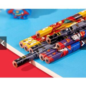 Bút chì 2B Deli Siêu nhân, anh hùng DC Marvel HC-100 - Combo 12 cây