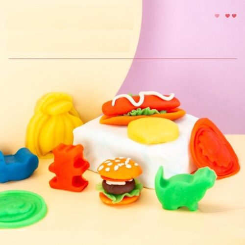 Đất nặn an toàn cho bé Deli 709 – EH709- 4 / 6 / 8 màu Super wings đựng trong hũ có thể trộn đổi màu