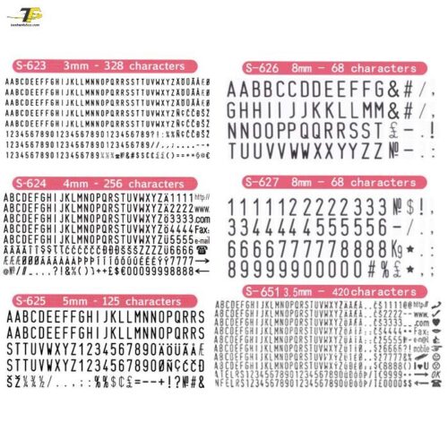 Bộ Dấu Ghép Chữ & Số Tự Động Shiny S-887 D-I-Y Set – Tự Tạo Nội Dung Chuyên Nghiệp