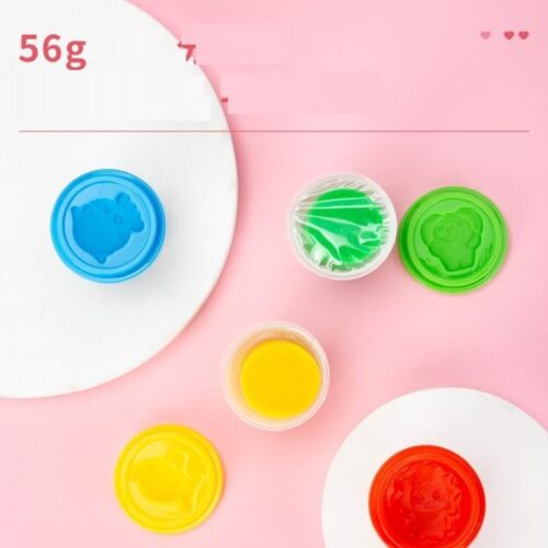 Đất nặn an toàn cho bé Deli 709 – EH709- 4 / 6 / 8 màu Super wings đựng trong hũ có thể trộn đổi màu