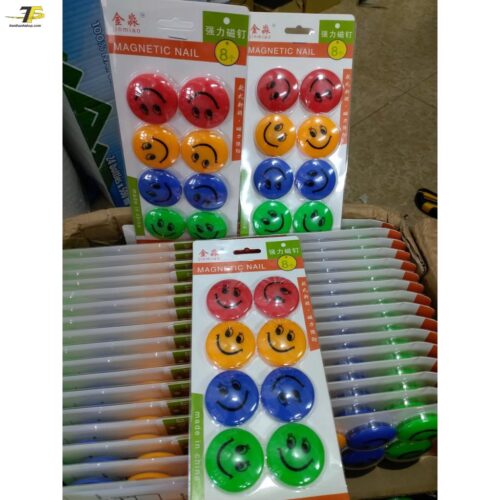 Nam châm mặt cười vỉ 10v viên 30mm