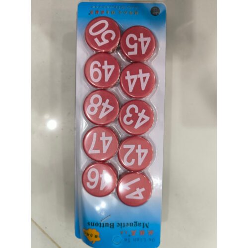 Nam châm in số 1-100, cộng trừ nhân chia vỉ 10 viên hít mạnh