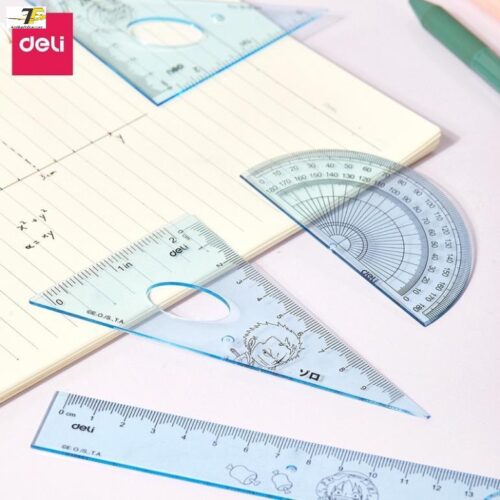 Bộ 4 dụng cụ êke học sinh One Piece Deli H17