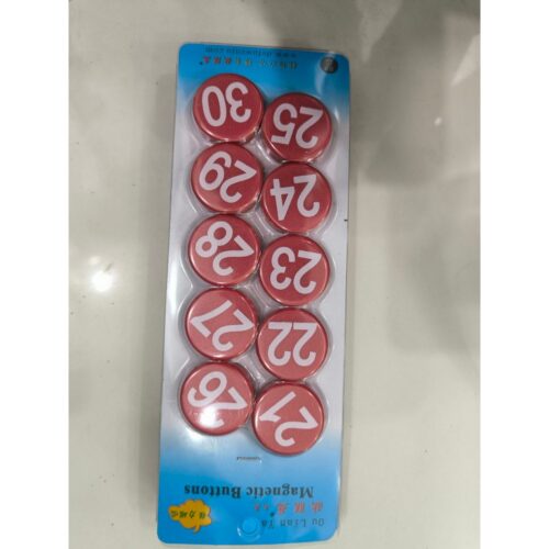 Nam châm in số 1-100, cộng trừ nhân chia vỉ 10 viên hít mạnh