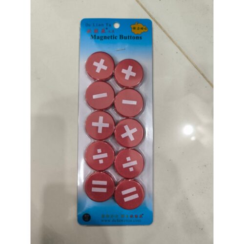 Nam châm in số 1-100, cộng trừ nhân chia vỉ 10 viên hít mạnh