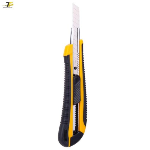 Dao rọc giấy Deli loại 13 lưỡi tách rời, Vàng – 1 cái E2039