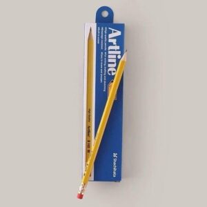 Bút chì gỗ cao cấp HB có gôm - Artline EP-HB - Combo 12 cây